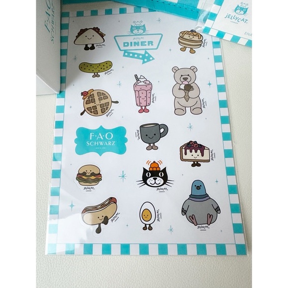 Jellycat FAO Schwarz NYC Exclusive Bubbeca Strawberry Milkshake Jellycat Diner - Picture 3 of 5